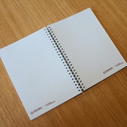 Spiral-bound A5 notebook